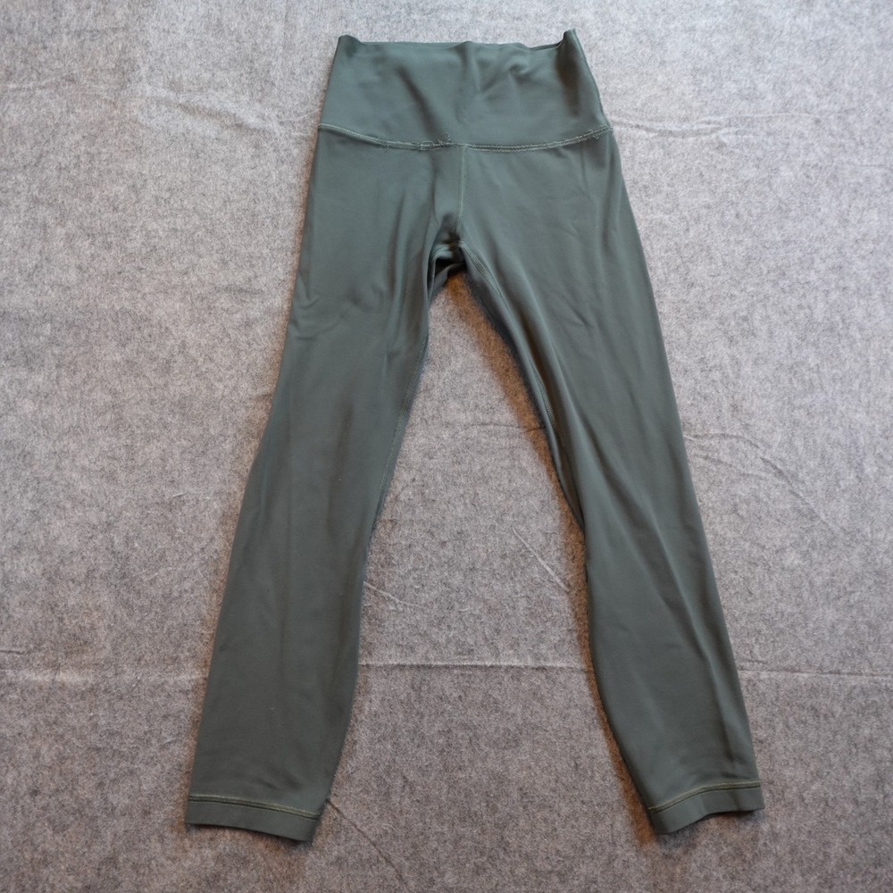 Lululemon Leggings Womens 4 Green Align Crop 23" Yoga Soft Run Workout Gym